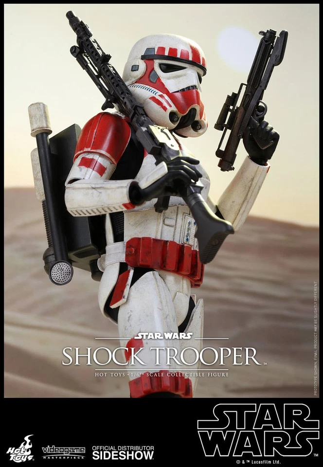 Figura de acción HotToys de Star Wars Battlefront Shock Trooper obra maestra de videojuegos Foto 3 de 4