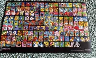 Pokemon TCG Professor Program Generation 1 KANTO Black Playmat CUSTOM - Bild 1 von 4