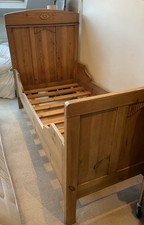 Antique Sleigh Pine Single Bed with Mattress Collection Only Only No Return
