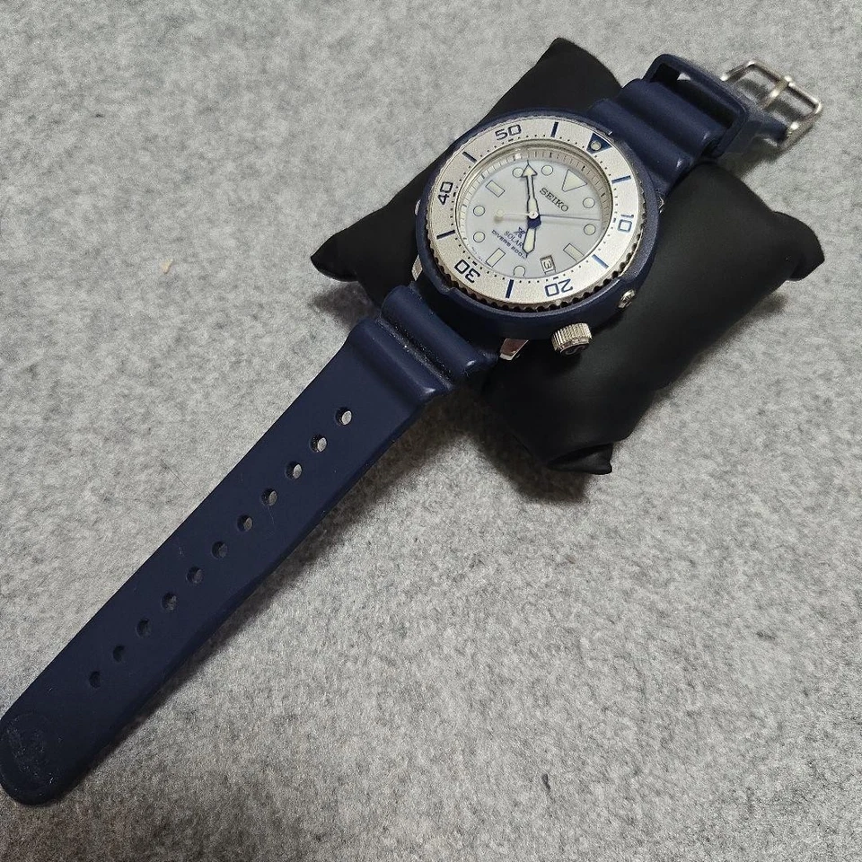 Seiko Prospex Limited Diver's Watch Solar White Dial Blue Case Unisex Used - Image 3 of 4