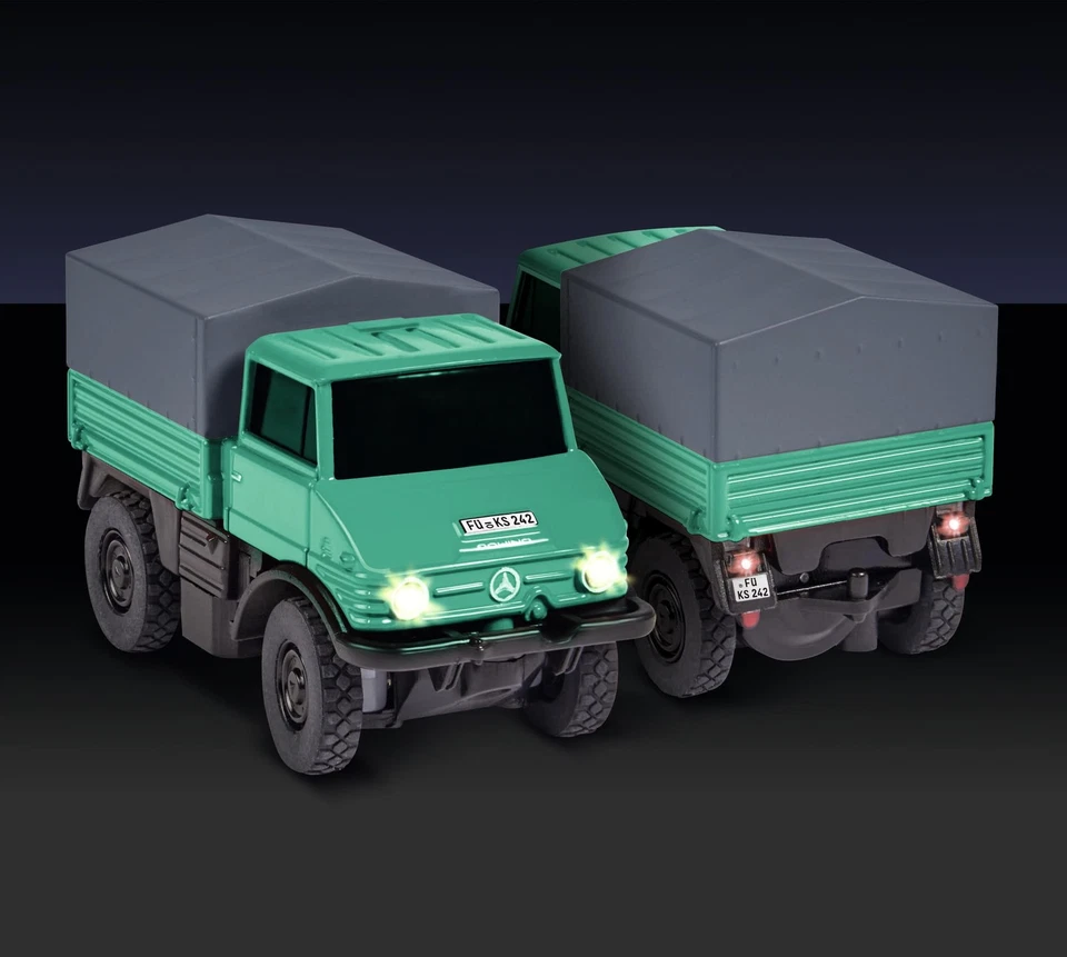 Carson RC Mercedes-Benz Unimog U406 Forst 1:87 RTR – Ideal H0 Modelleisenbahn - Bild 4 von 4