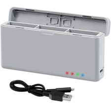 Sports Camera USB Portable Charger 3-Way Battery Manager For DJI Omso Action3/4
