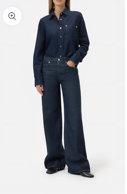 NWT CLOSED NIKKA Wide Leg Women s Jeans DARK BLUE Sz. 26