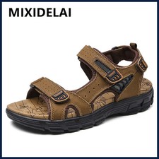 2025 New Brand Classic Sandals Summer Genuine Leather Sandals Men Outdoor Casual