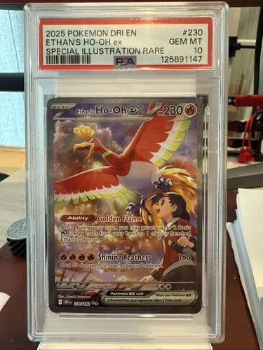 Pokemon Ethan's Ho-Oh EX Destined Rivals Card 230/182 PSA10 English