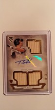 2018 TRIPLE THREADS ROOKIE RELICS TYLER WADE AUTO BAT #'D 82/99 NEW YORK YANKEES