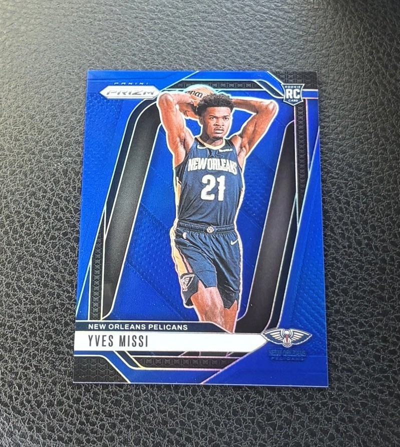 2024-25 Panini Prizm - Yves Missi #233 Blue Prizm /199 (RC)