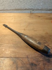 Vintage Wooden Handle slotted Screwdriver.