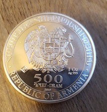 1 Oz Silbermünze Arche Noah Armenien 2015 Silber 999 Anlagemünze