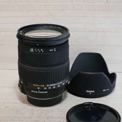 Sigma 18-200mm 3.5-6.3 IF DC HSM Lens For Nikon F DSLR *GOOD/VG* TESTED