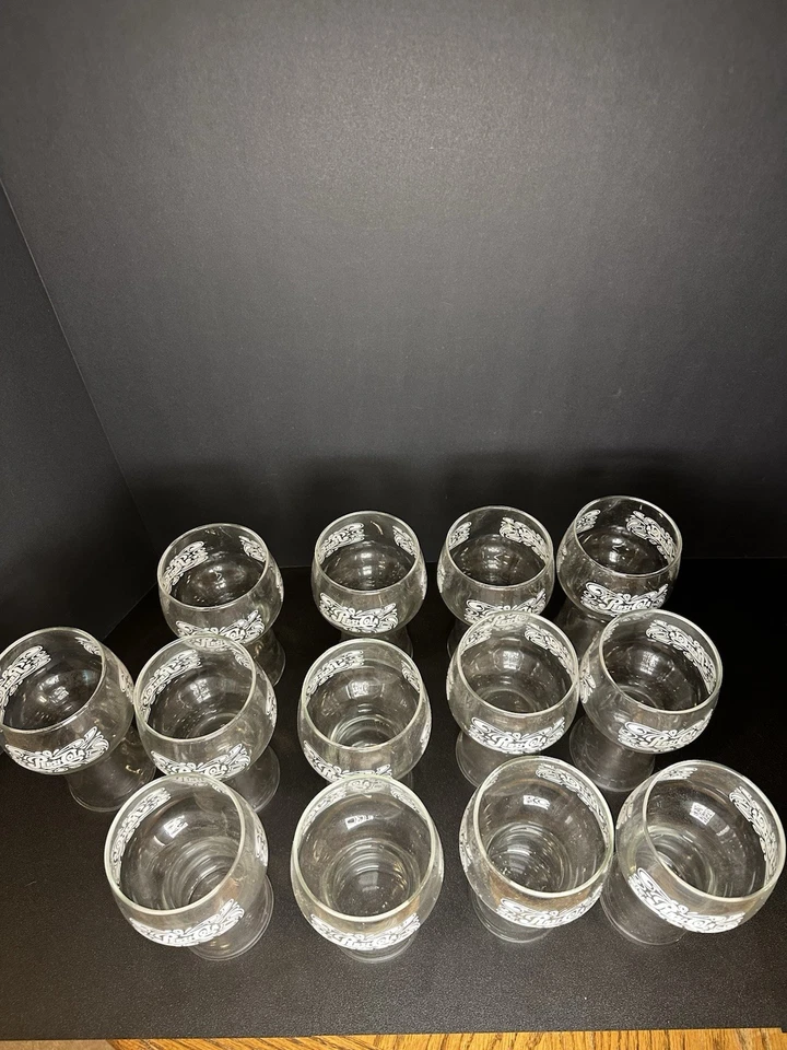 Juego de vasos vintage de copa Pepsi Cola de 13-6” de alto con logotipo blanco retro años 70 Foto 2 de 4