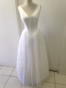 white corset top wedding