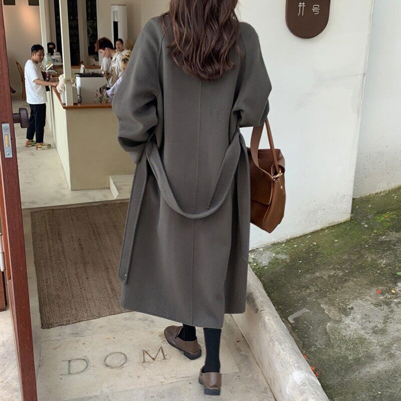 IRENE アイレネ Bi Color Double Faced Coat