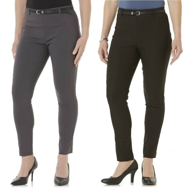 Covington Womens Pants Stretch Side Zip 