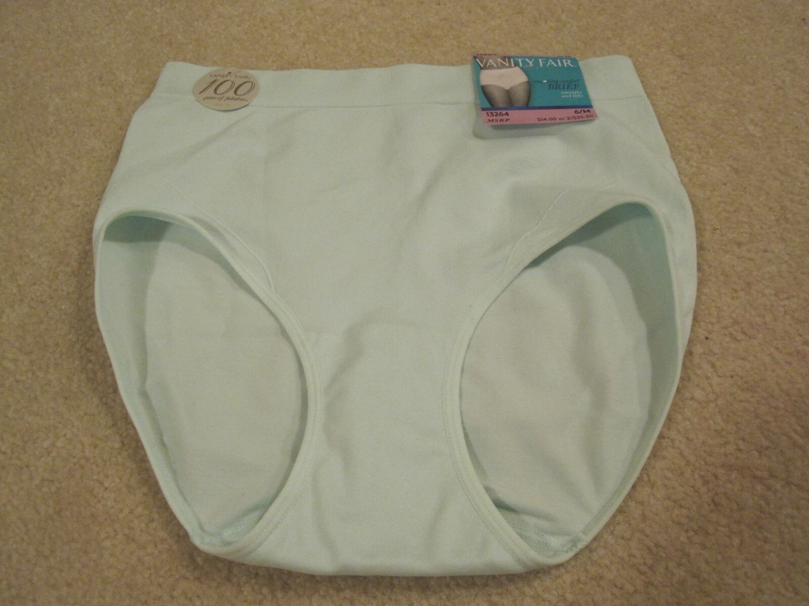 Vanity Fair Ladies Panties Smoothing Comfort Briefs Size 6 M Style 13264 New Ebay