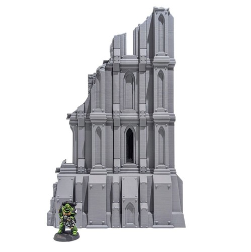 Sanctified Spire Ruins - 28mm Gothic 3D Printed Terrain for Tabletop Wargaming - Picture 4 of 11