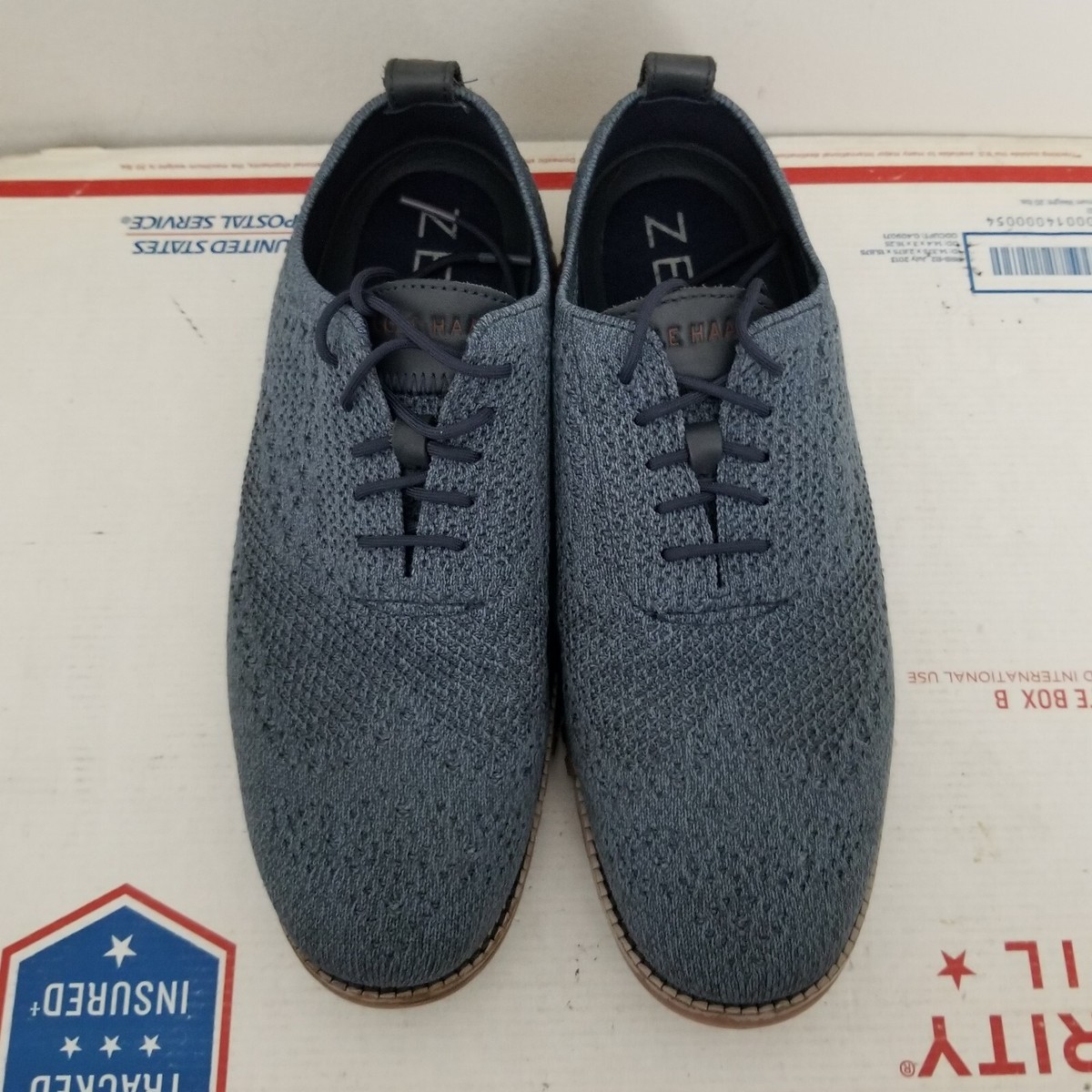 Cole Haan Zerogrand WFA Stitchlite Shoes Mens Size 13 Blue Sneakers C36616 Cole Haan Zerogrand Shoes Blue Wingtop Oxford Stitchlite  main image 4