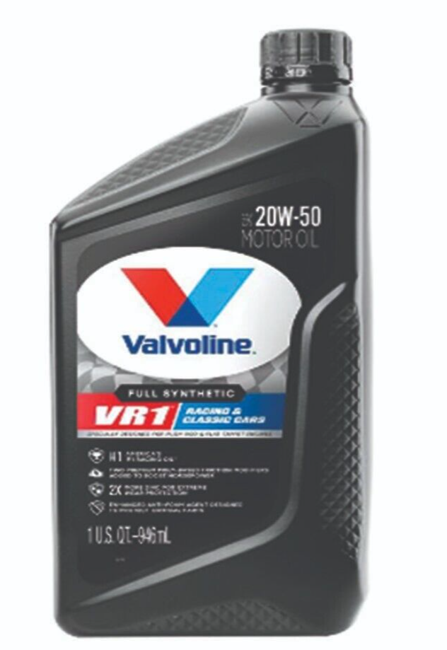 Valvoline VR1 Racing Full Synthetic Engine Oil 20W-50 1 Quart 4