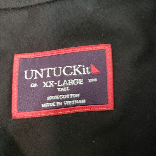 untuckit sherwood button up shirt men's XXL black - Picture 2 of 6
