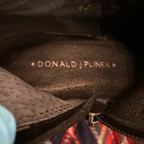 Donald J Pliner Bolade Suede Riding Boots Knee High Black Women Size 6.5 M EUC - Picture 11 of 12