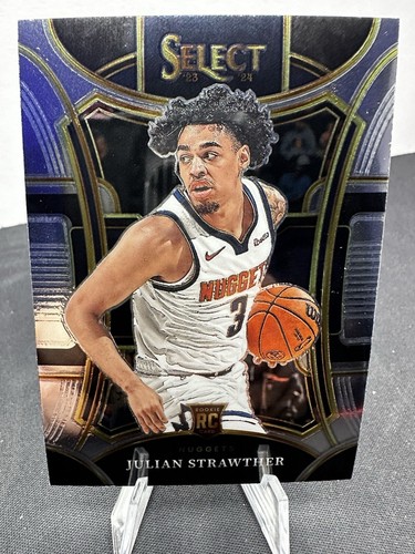 💥2023-24 Panini Select Mezzanine Level #318 Julian Strawther RC Rookie Nuggets - Imagen 1 de 2
