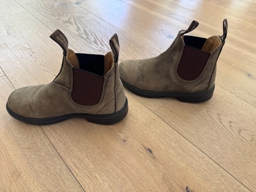 Blundstone Boots Kids Boys Girls size US 13 Rustic Brown Suede Chelsea Boots