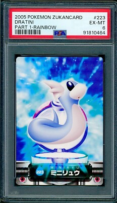 PSA 6 Dratini Rainbow Japanese Carddass Zukan 223 Pokemon | eBay