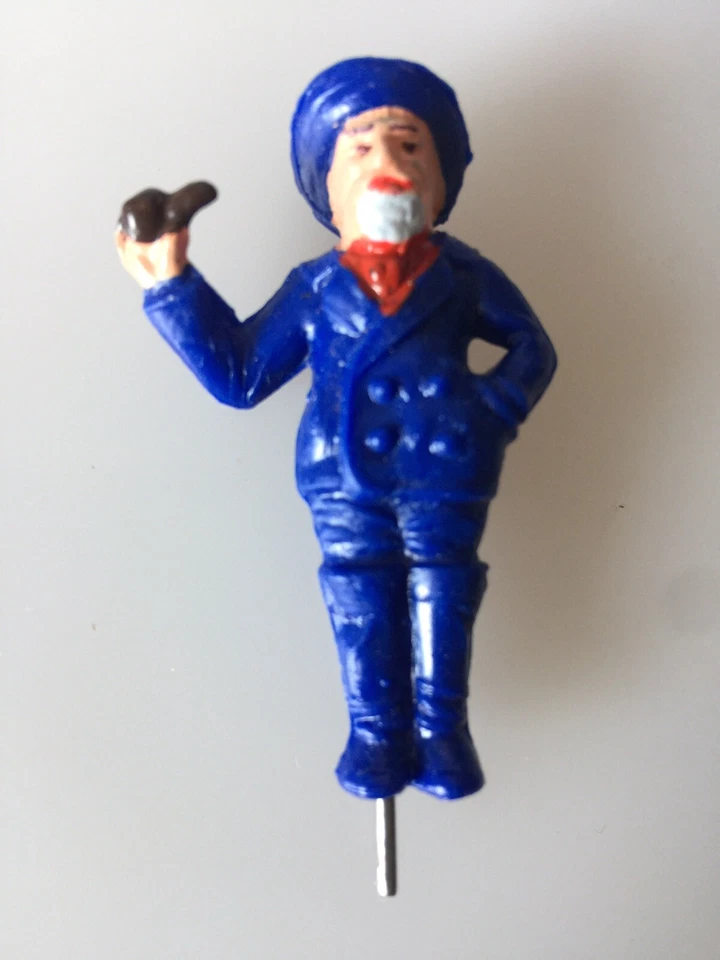 3 x Vtg Seemann Kapitän handbemalt Figur 50 mm Fröha NOS Ostsee Nordsee Leyla - Bild 2 von 4