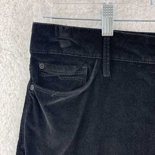 NYDJ Black Corduroy Legging Straight Leg Pants Womens Mid-Rise Casual Size 8 - Picture 4 of 16