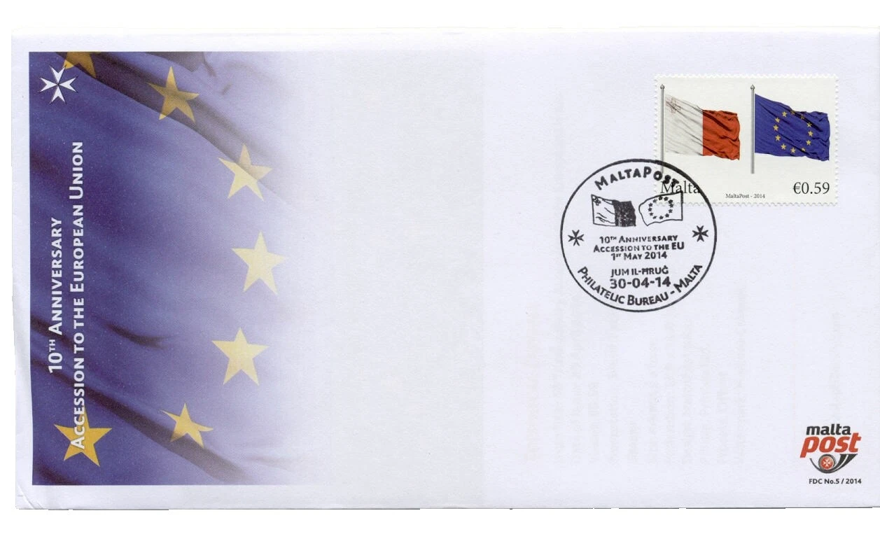 Used First Day Cover Maltese Stamps (1964-Now)