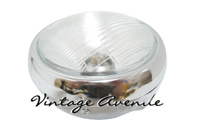 [1] YAMAHA DT400 DT360 DT250 DT175 DT125 DT100 FARO LÁMPARA 6V + ESTUCHE 6" DIA Foto 2 de 4