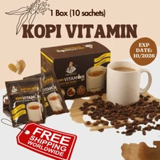 Kopi Vitamin Secret BI0 Herbs Original Instant Coffee for Men Stamina FREE SHIP