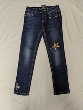 Girl's Vigoss "The Jagger Ankle Skinny" Embellished Jeans TgSz 8 Meas 24.5x23