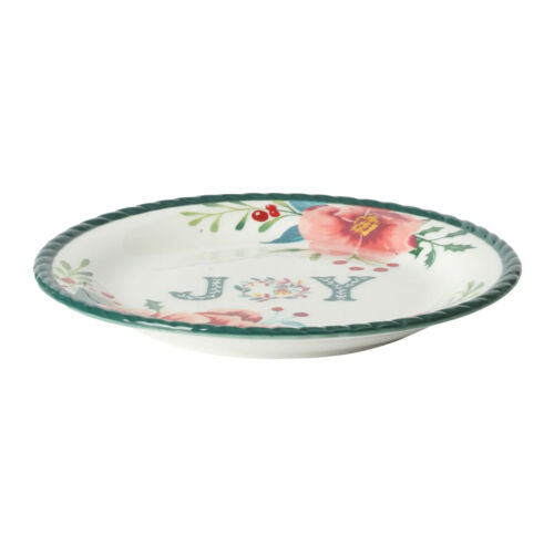 Pioneer Woman Merry Meadow Appetizer Dessert Plates Stoneware 7.3" Christmas New - Picture 5 of 10