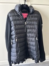 Betty Johnson Black Padded Hybrid Jacket Size M
