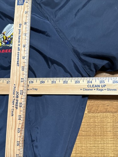 Vintage Seabees Tri Mountain Men's Jacket Navy Blue Full Zip Pockets Men’s Small - Picture 11 of 15