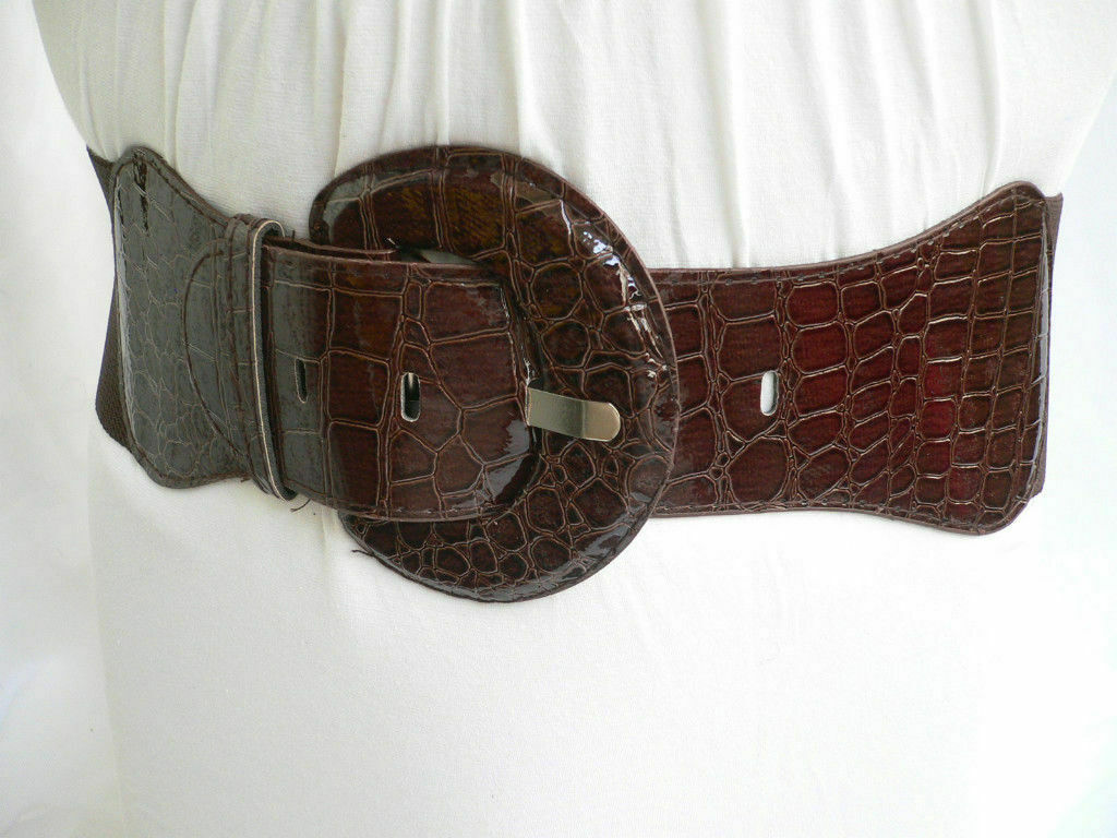 Women Chocolate Brown Wide Stretch Fabric Hip Waist Fashion  display picture 2