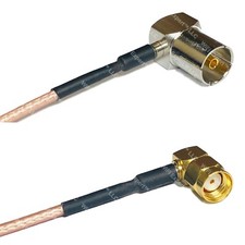 RG316 DVB Pal Female Angle to RP-SMA MALE ANGLE RF Cable Rapid-SHIP LOT