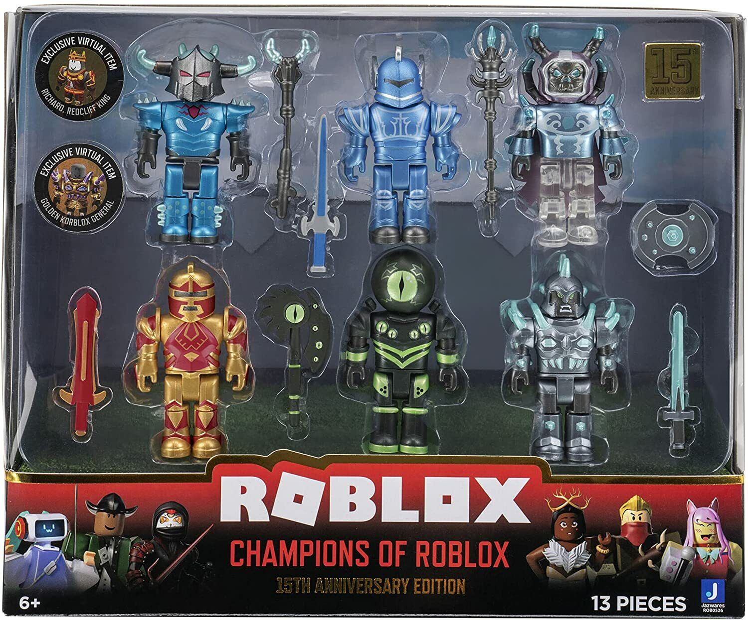 ROBLOX LEGENDS OF ROBLOX 15TH ANNIVERSARY EDITION WITH VIRTUAL ITEM CODES  NIB 191726413097