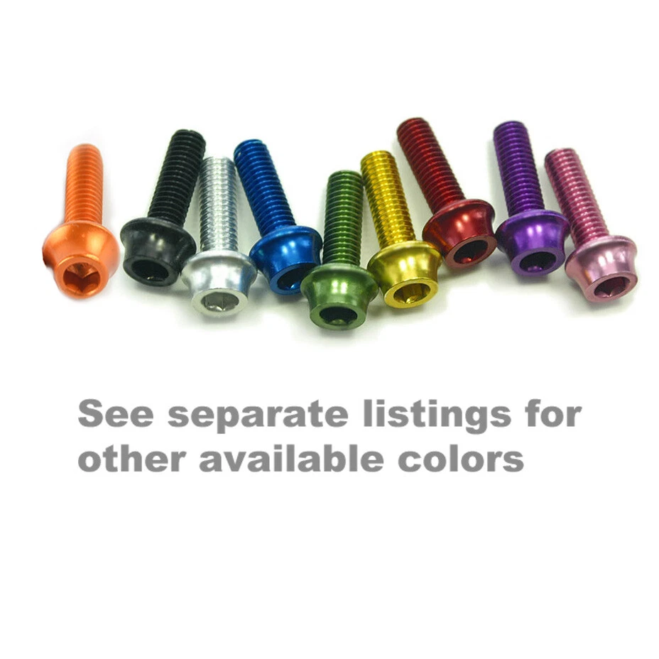 4 OMNI Racer WORLDS LIGHTEST Bicycle Bottle Cage Bolts Bolt Set: M5x15mm PURPLE - Image 2 of 3