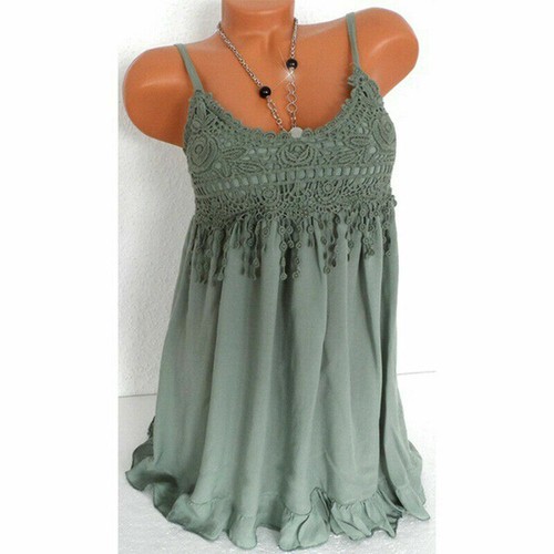 Damen schlicht Swing Weste ärmellos Top Träger Cami Damen ausgestellt Tank Übergröße - Bild 66 von 67