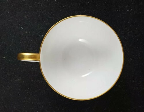 Lorenz Hutschenreuther Porcelain Blenheim Cup & Saucer White Gold Germany #970 - Picture 7 of 12