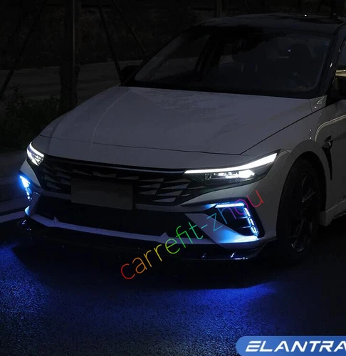 Luces de circulación diurna LED antiniebla DRL con intermitente para Hyundai Elantra 2024 - Imagen 6 de 6