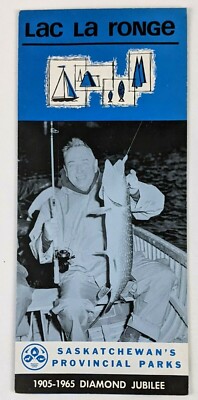 1965 Lac La Ronge Saskatchewan Provincial Parks Canada Vintage Travel Brochure