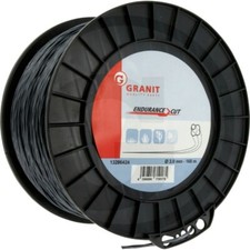 Trimmerfaden Endurance Cut grau schwarz 3 mm 168 m GRANIT Parts 13286424