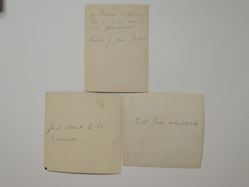 3 Fotos von afrikanischen Männern, die bestraft werden - aufgepeitscht & Ketten um 1900 - Bild 2 von 2