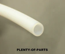 PTFE Polytetrafluoroethylene Tubing 1/2" OD x 3/8" ID White Hose Sold Per Ft.