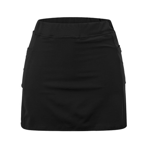 Womens Plain Sports Skorts Gym Yoga High Waist Shorts Mini Skirt Dress Plus Size - Picture 7 of 22