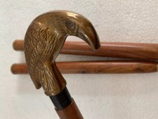 Raven/Crow Handle Wooden Walking Cane 37" Long For Men/Male/Halloween/Christmas.