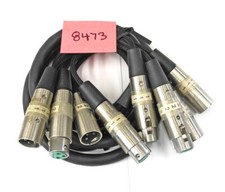 Quality 5 Foot 2 In/2 Out Balanced XLR Male/Female Patch / Extension Snake. CG